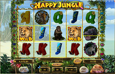 Découvrez la machine à sous Playson france : Happy Jungle !!