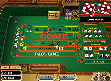 Règles du jeu de Craps au casino en ligne