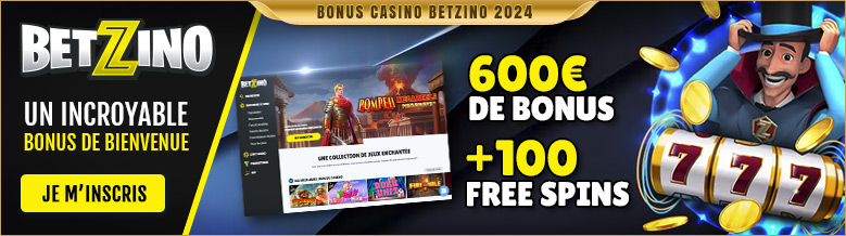 Profitez de l'incroyable bonus de bienvenue du casino Betzino !