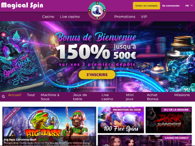 Découvrez le casino en ligne fiable 2024 Magical Spin 
