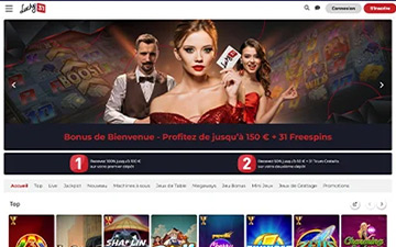 Inscription sur le casino Lucky 31, casino avec Bonus