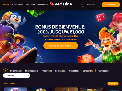 Découvrez le casino en ligne recommandé Red Dice