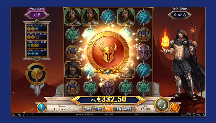 Utilisez les pouvoir des dieux légendaires dans ce jeu de casino Play'n Go