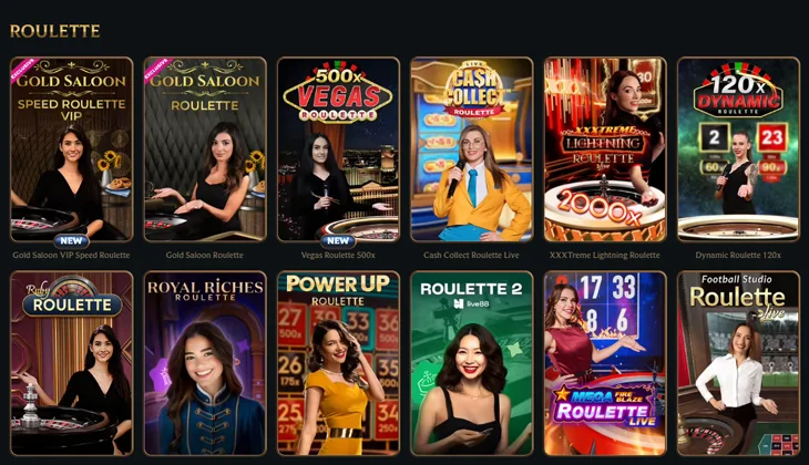 Retrouvez une sélection des meilleures Roulettes Live sur le casino Talismania