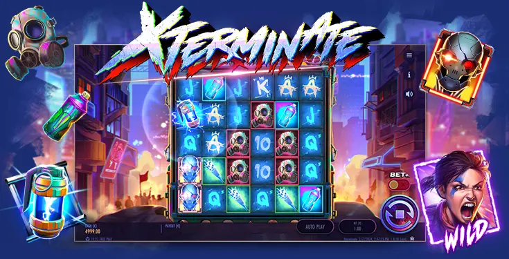 Xterminate : la nouvelle machine à sous gratuit Thunderkick avec bonus !