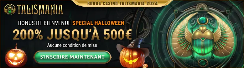 Profitez de l'incroyable bonus de bienvenue du casino Talismania !