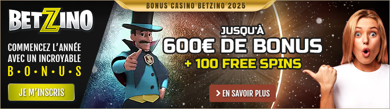 Découvrez le généreux bonus de Bienvenue du Casino Betzino pour jouer et gagner !